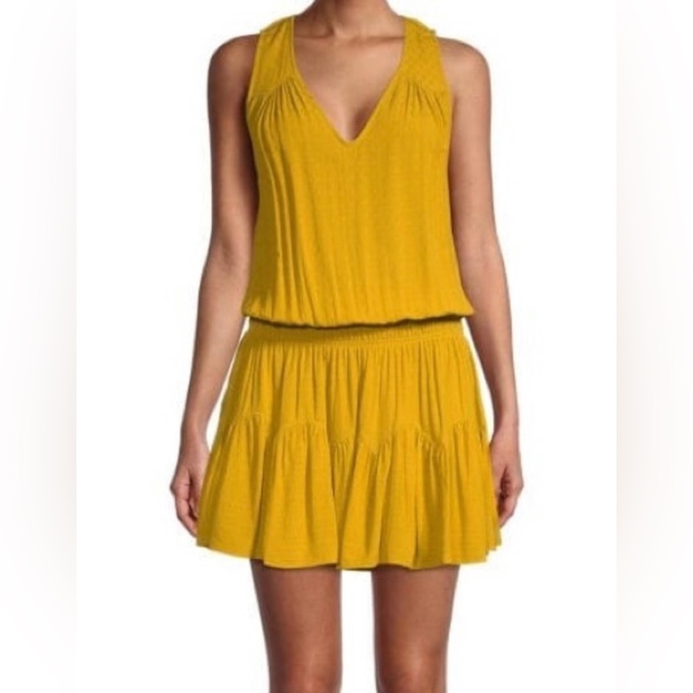 Ramy Brook Mustard Yellow Mini Dress